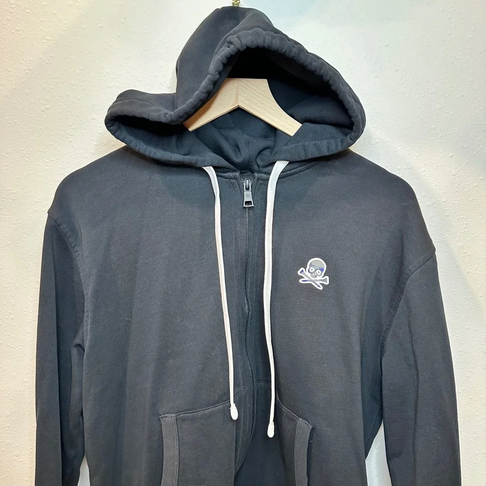 G/FORE Zip Hoodie Mens Medium Black Camo Skull Logo Golf Athleisure Sportswear - Picture 4 of 15